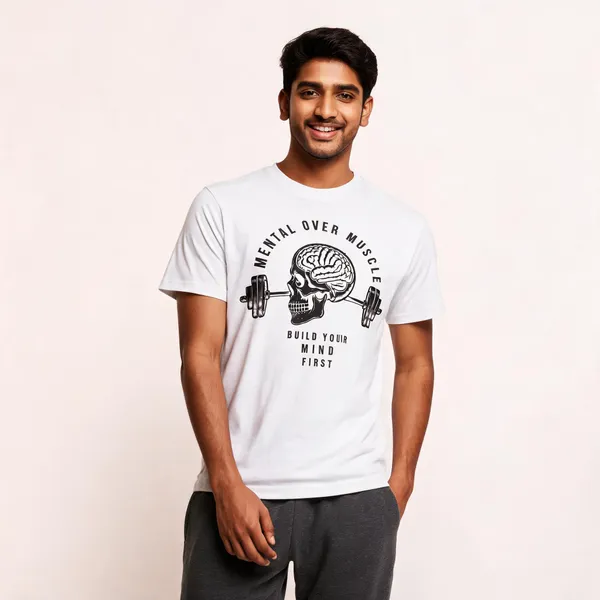 Mental_Fitness_Unisex_T_Shirt_White