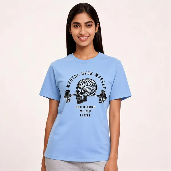Mental_Fitness_Unisex_T_Shirt_Sky_Blue