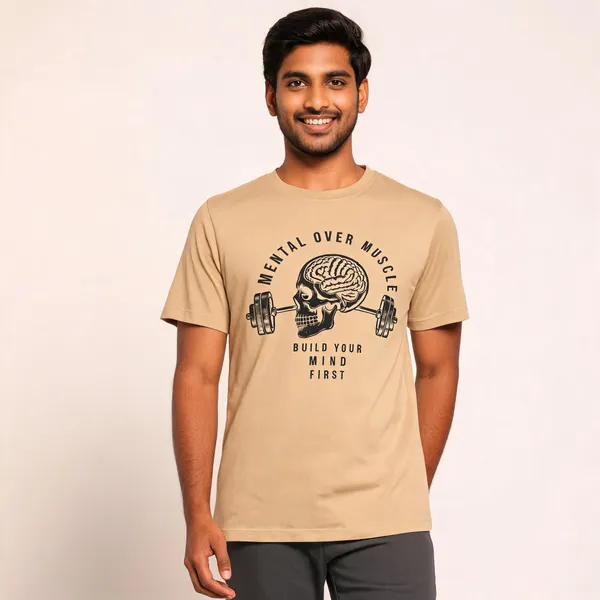 Mental_Fitness_Unisex_T_Shirt_Bronze