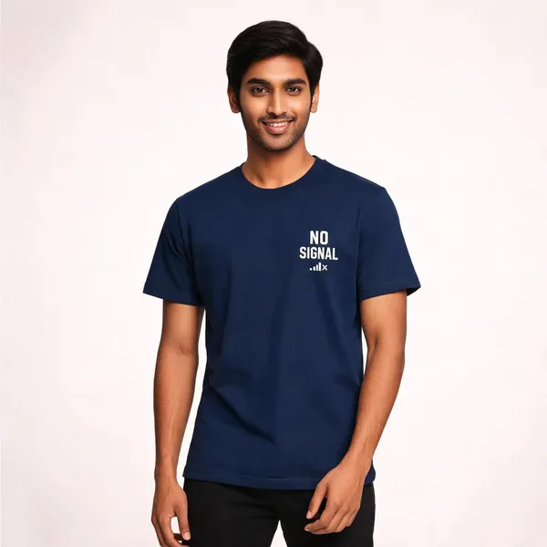 No_Signal_Unisex_T_Shirt_Navy