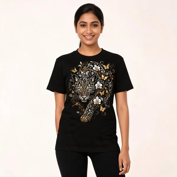 Mandala_Leopard_Unisex_T_Shirt_Black