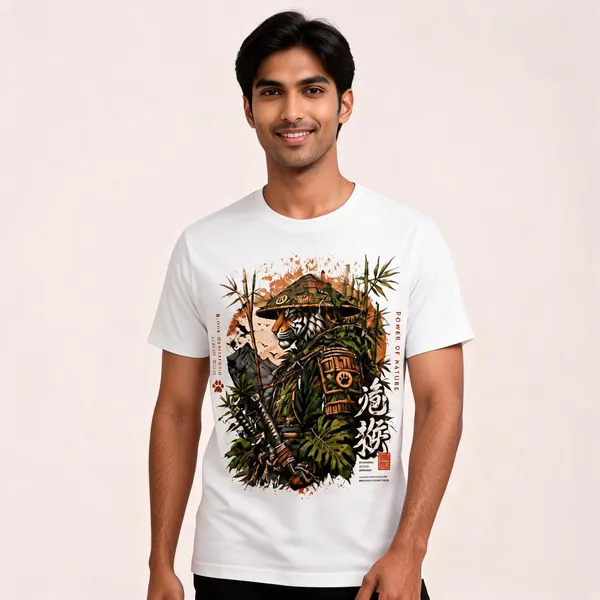 Samurai_Tiger_Warrior_Unisex_T_Shirt_White