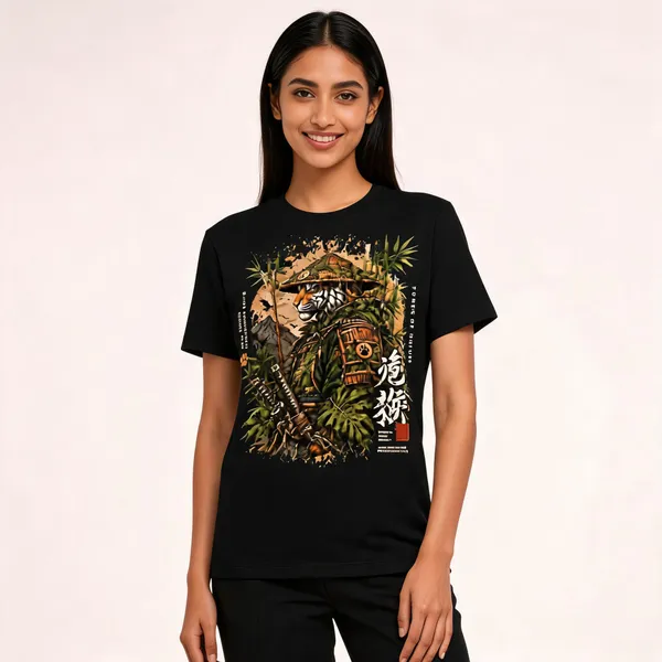 Samurai_Tiger_Warrior_Unisex_T_Shirt_Black