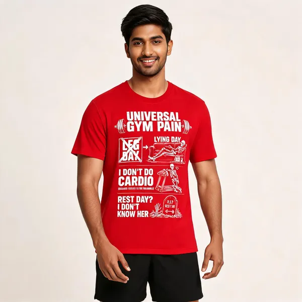 Universal_Gym_Pain_Unisex_T_Shirt_Red