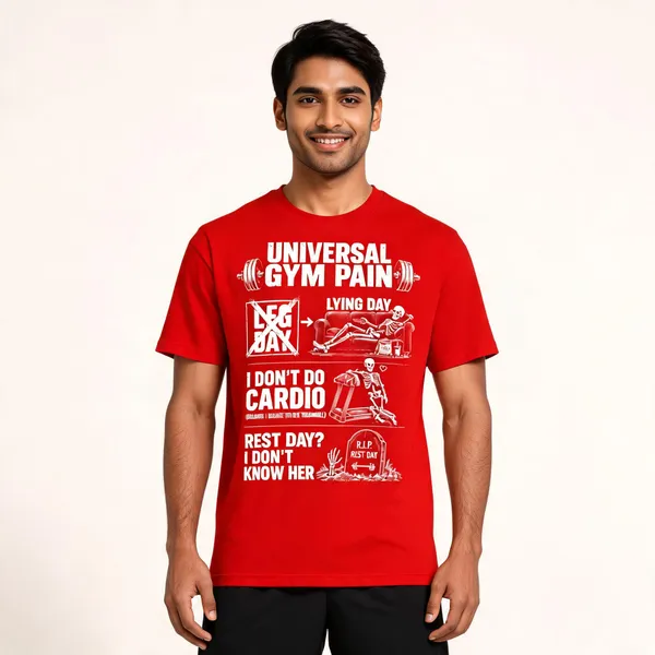 Universal_Gym_Pain_Unisex_T_Shirt_Red