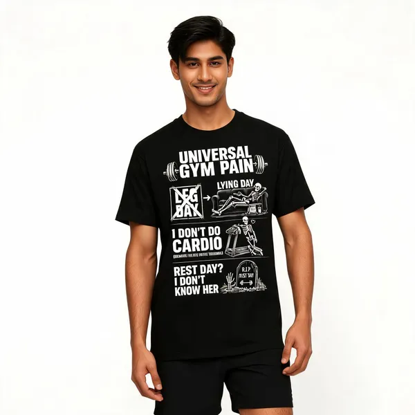 Universal_Gym_Pain_Unisex_T_Shirt_Black