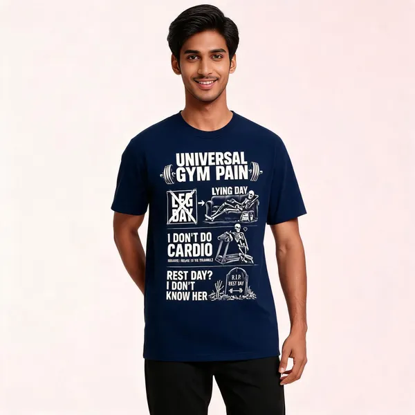 Universal_Gym_Pain_Unisex_T_Shirt_Navy