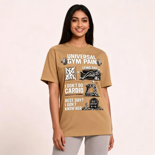 Universal_Gym_Pain_Unisex_T_Shirt_Bronze