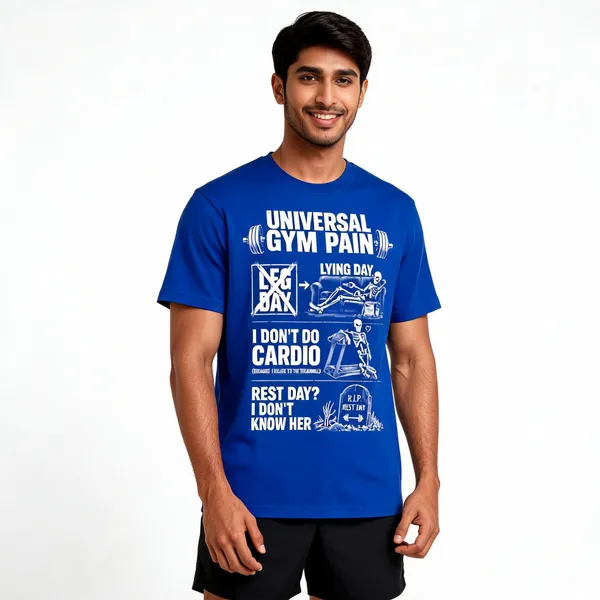 Universal_Gym_Pain_Unisex_T_Shirt_Blue