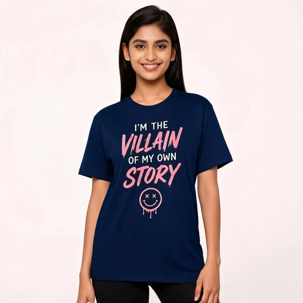 I_M_The_Villain_Unisex_T_Shirt_Navy