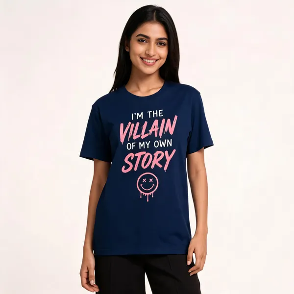 I_M_The_Villain_Unisex_T_Shirt_Navy