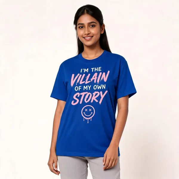 I_M_The_Villain_Unisex_T_Shirt_Blue