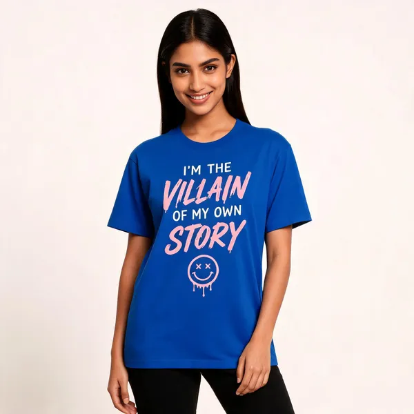 I_M_The_Villain_Unisex_T_Shirt_Blue