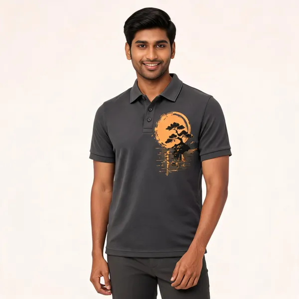 Drifting_Focus_Unisex_Polo_T_Shirt_Gray