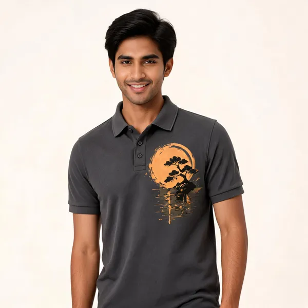 Drifting_Focus_Unisex_Polo_T_Shirt_Gray