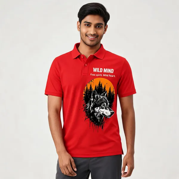 Wild_Mind_Unisex_Polo_T_Shirt_Red
