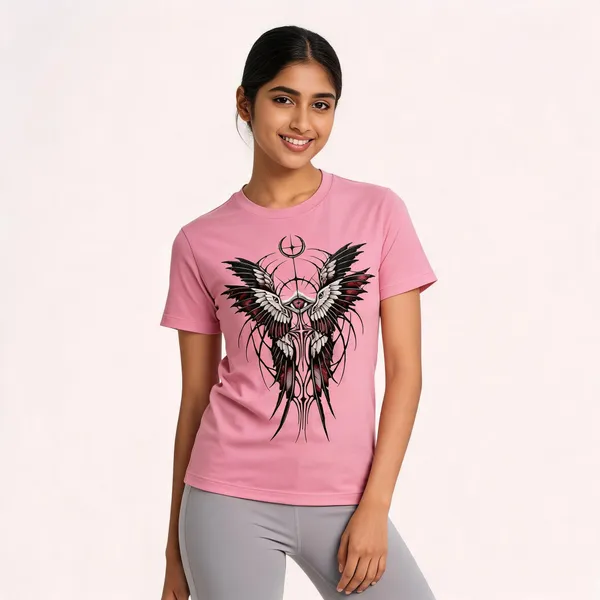 Celestial_Wings_Unisex_T_Shirt_Pink