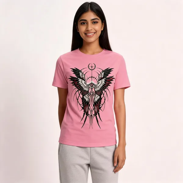 Celestial_Wings_Unisex_T_Shirt_Pink