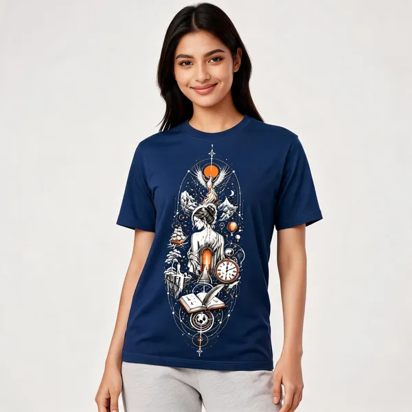 Dream_Beyond_Limits_Women_T_Shirt_Navy