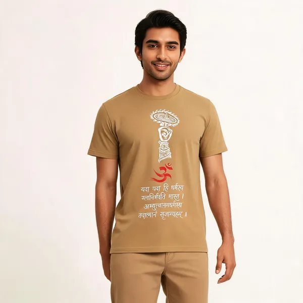Dharma_Rakshana_Unisex_T_Shirt_Bronze