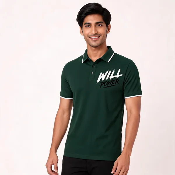 Will_Power_Polo_Unisex_T_Shirt_Green