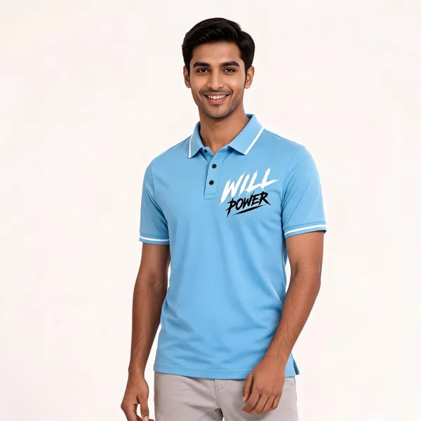 Will_Power_Polo_Unisex_T_Shirt_Sky_Blue