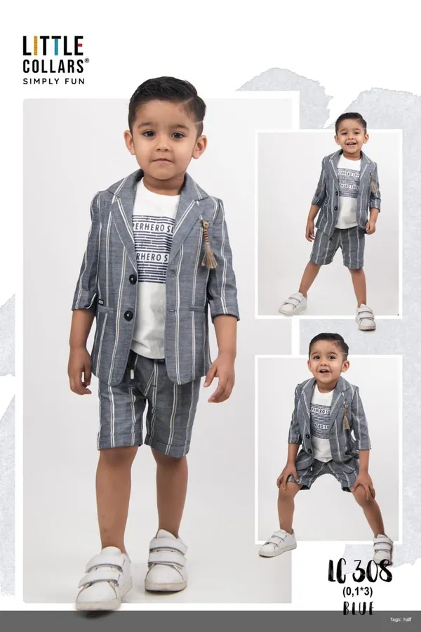 Grey_Striped_Blazer_Shorts_Set_for_Boys