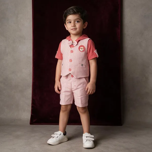 Coral_Striped_3_Piece_Outfit_Set_For_Boys