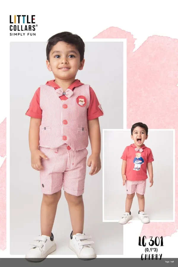 Coral_Striped_3_Piece_Outfit_Set_For_Boys