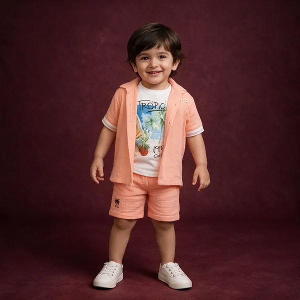 Peach_Casual_3_Piece_Set_For_Boys