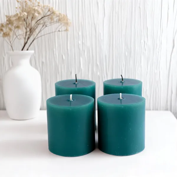 Scentiments_Global_Heart_Shaped_Multicolor_Scented_Tea_Lights_Pack_Of_9_Romantic_Decor_Candle_(Green,_Pack_of_4)