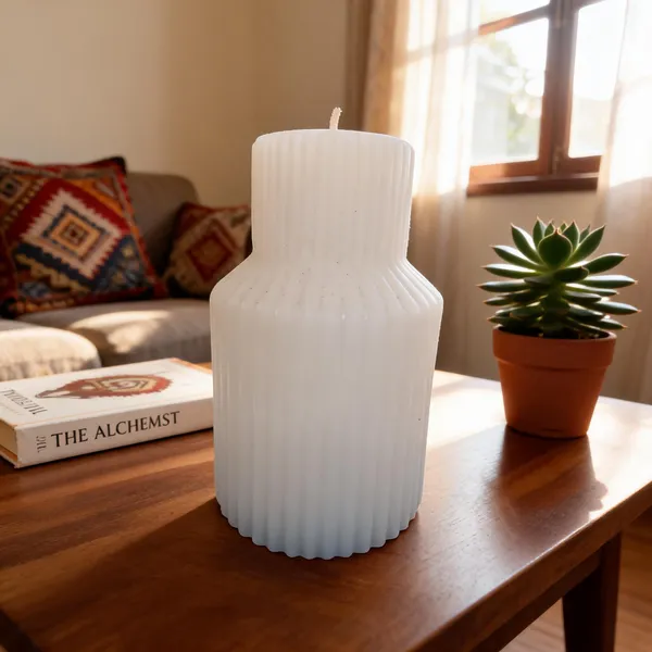 Ribbed_Bottle_Pillar_Candle