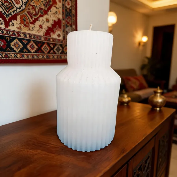 Ribbed_Bottle_Pillar_Candle