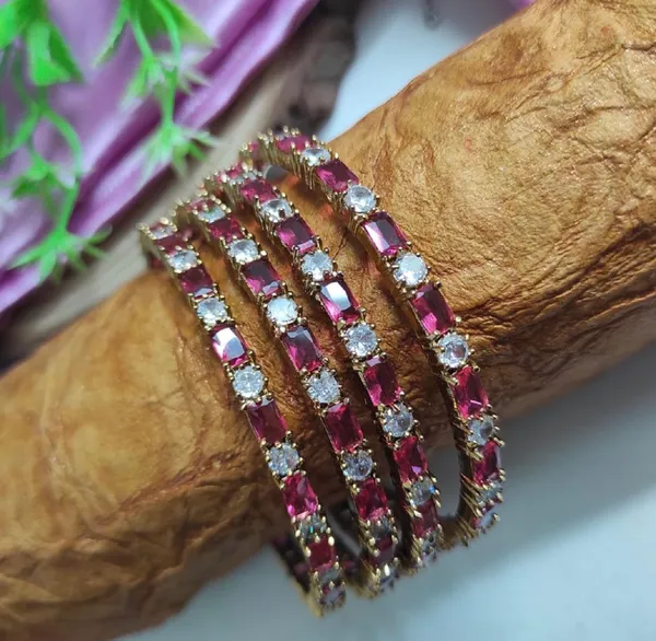 Pink_Gold_Tone_Ad_Stacked_Bangle_Set_For_Women