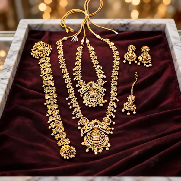 Gold_Brass_Temple_Style_Traditional_Bridal_Jewellery_Set_For_Women