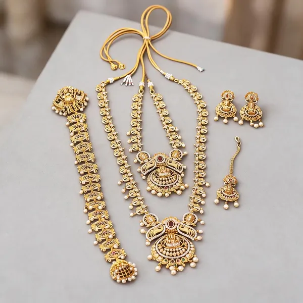 Gold_Brass_Temple_Style_Traditional_Bridal_Jewellery_Set_For_Women