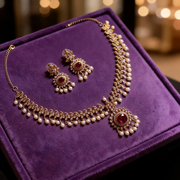 Red_Gold-Tone_Ad_Stone_Traditional_Necklace_Set_For_Women
