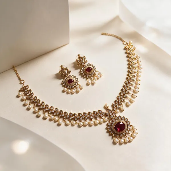 Red_Gold-Tone_Ad_Stone_Traditional_Necklace_Set_For_Women