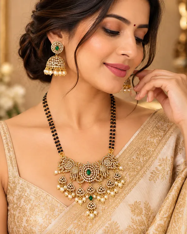 Long_Gold-Plated_AD_Mangalsutra_Set_with_Jhumka_Earrings_for_Women_|_Harmony_Trends