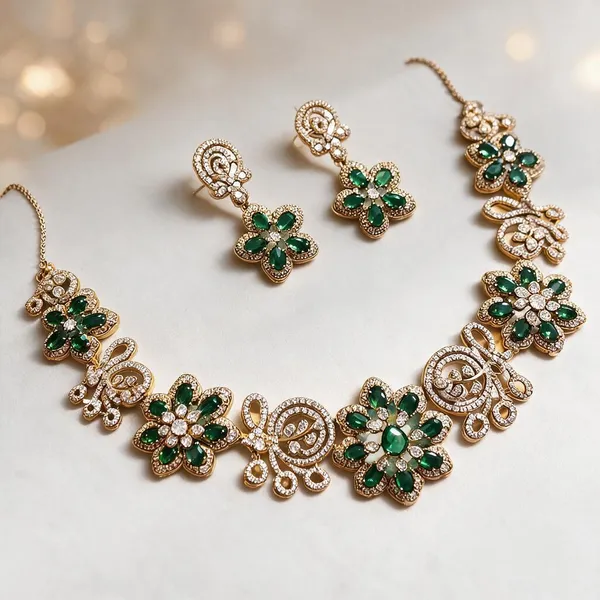Green_Ad_Mehendi_Polish_Floral_Necklace_Set_For_Women