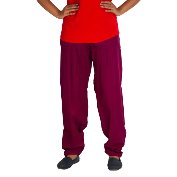 Fuchsia_Cotton_Relaxed_Fit_Salwar_Pant_For_Women