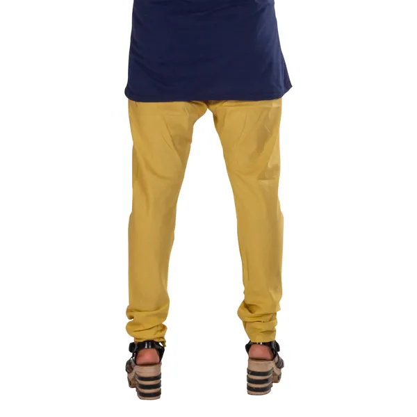 Beige_Cotton_Gathered_Chudidar_Pant_For_Women