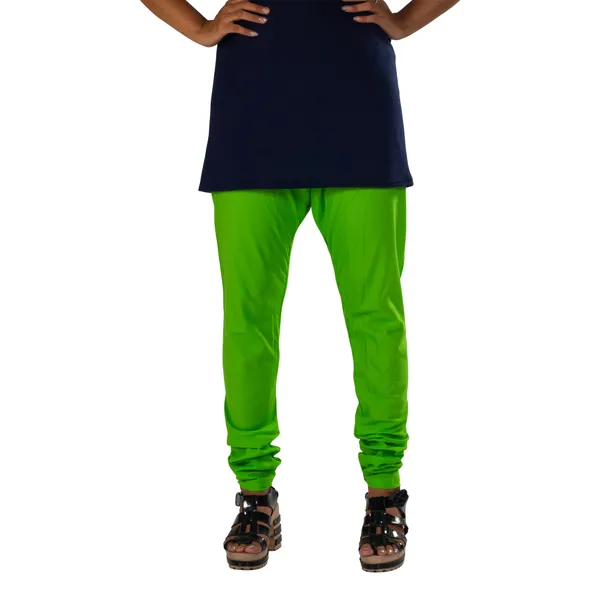 Light_Green_Cotton_Gathered_Chudidar_Pant_For_Women
