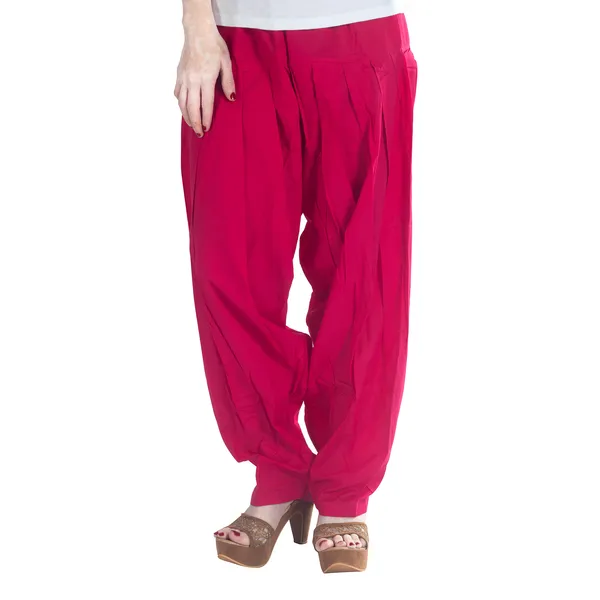 Pink_Cotton_Loose_Fit_Patiala_Pant_For_Women