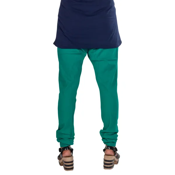 Lama_Green_Cotton_Gathered_Chudidar_Pant_For_Women