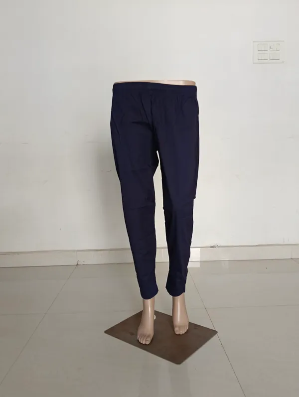 Navy_Cotton_Lycra_Straight_Kurti_Pant_For_Women