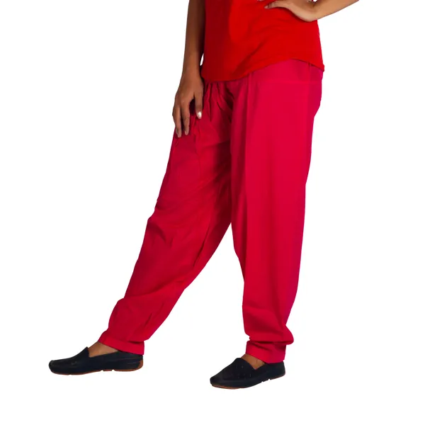 Peach_Cotton_Relaxed_Fit_Salwar_Pant_For_Women