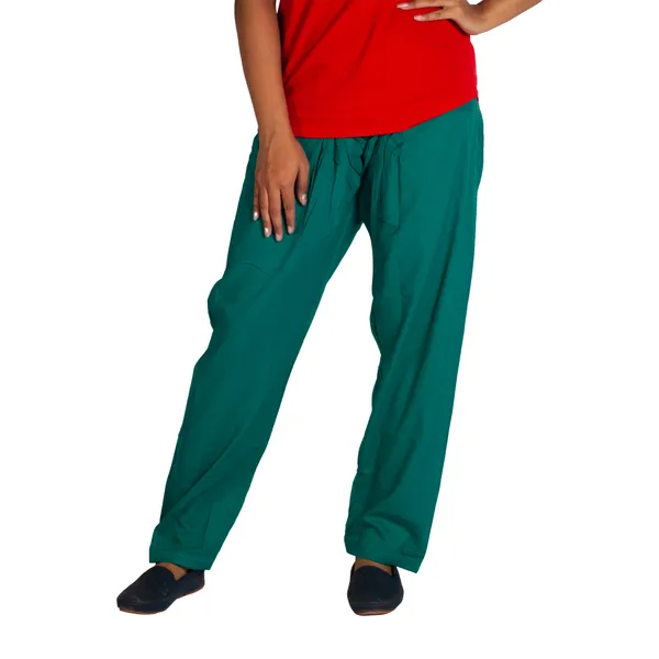 Lama_Green_Cotton_Relaxed_Fit_Salwar_Pant_For_Women