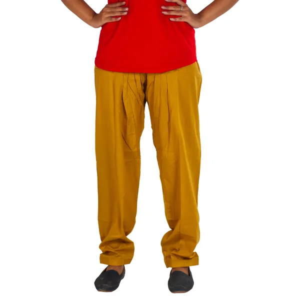 Beige_Cotton_Relaxed_Fit_Salwar_Pant_For_Women
