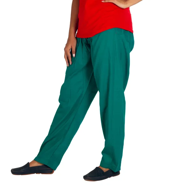 Lama_Green_Cotton_Relaxed_Fit_Salwar_Pant_For_Women